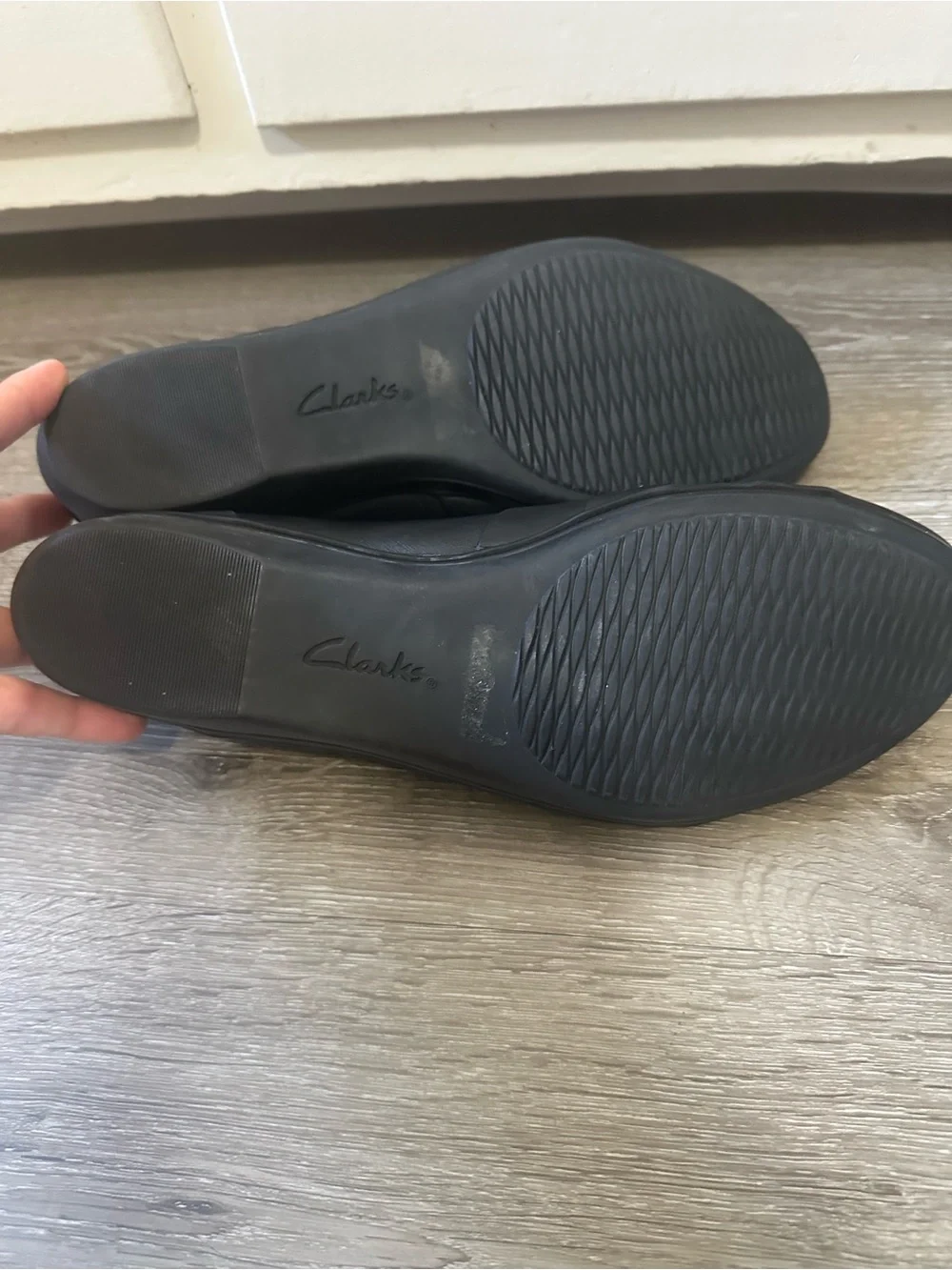 Clarks Black Slip-On Leather Loafers for Men